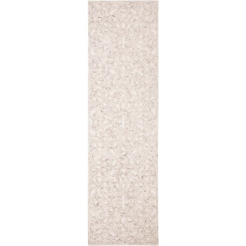 Trace TRC103 Hand Tufted Runner Rug - Camel/Ivory - 2'3"x8' - Safavieh.