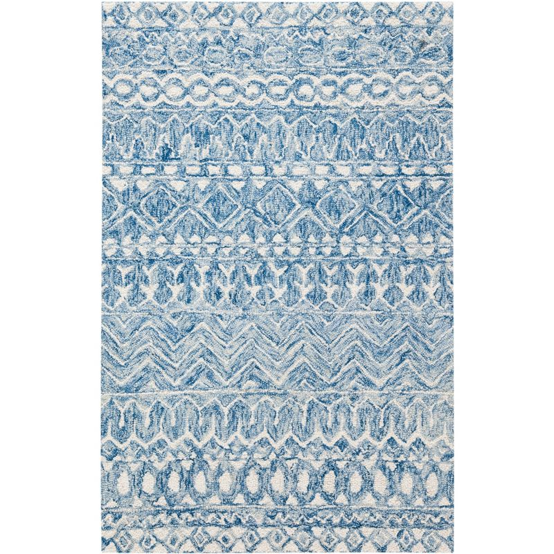 Micro-Loop MLP502 Hand Tufted Indoor Accent Rug - Blue/Ivory - 2'x3' - Safavieh