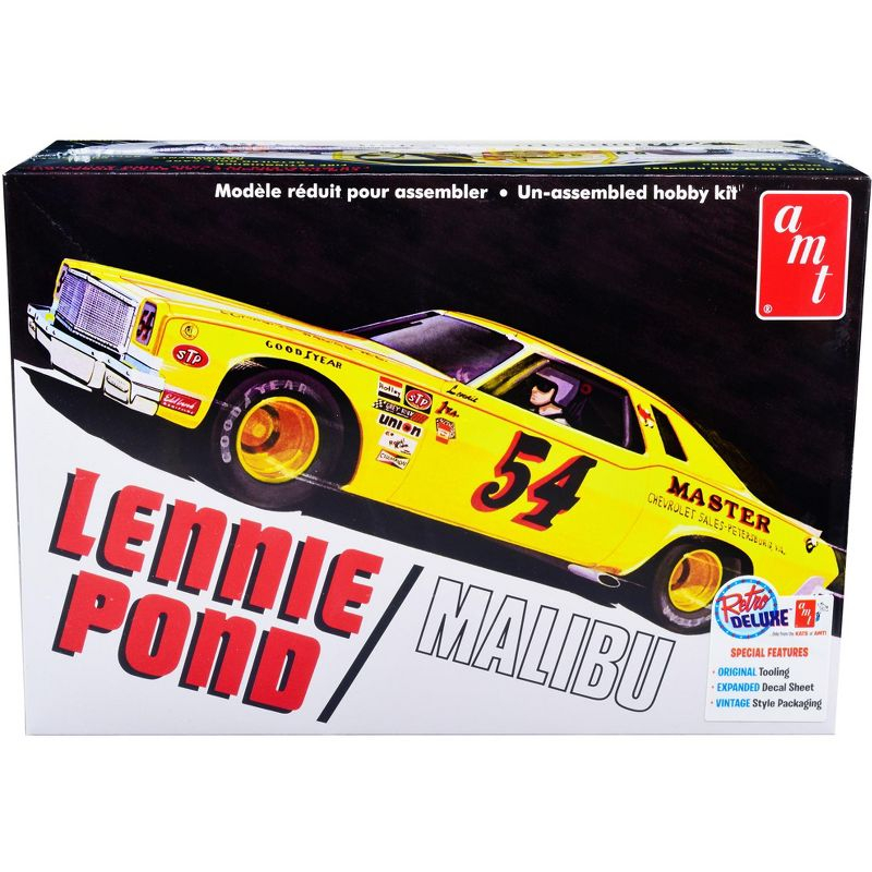 Skill 2 Model Kit 1974 Chevrolet Malibu Stock Car #54 Lennie Pond 1/25 Scale Model by AMT