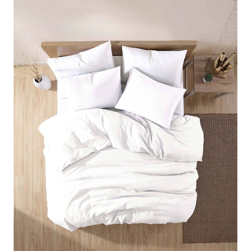 Riverbrook Home 3pc King Logan Comforter Set White: Polyester Fill, Machine Washable, Includes Shams
