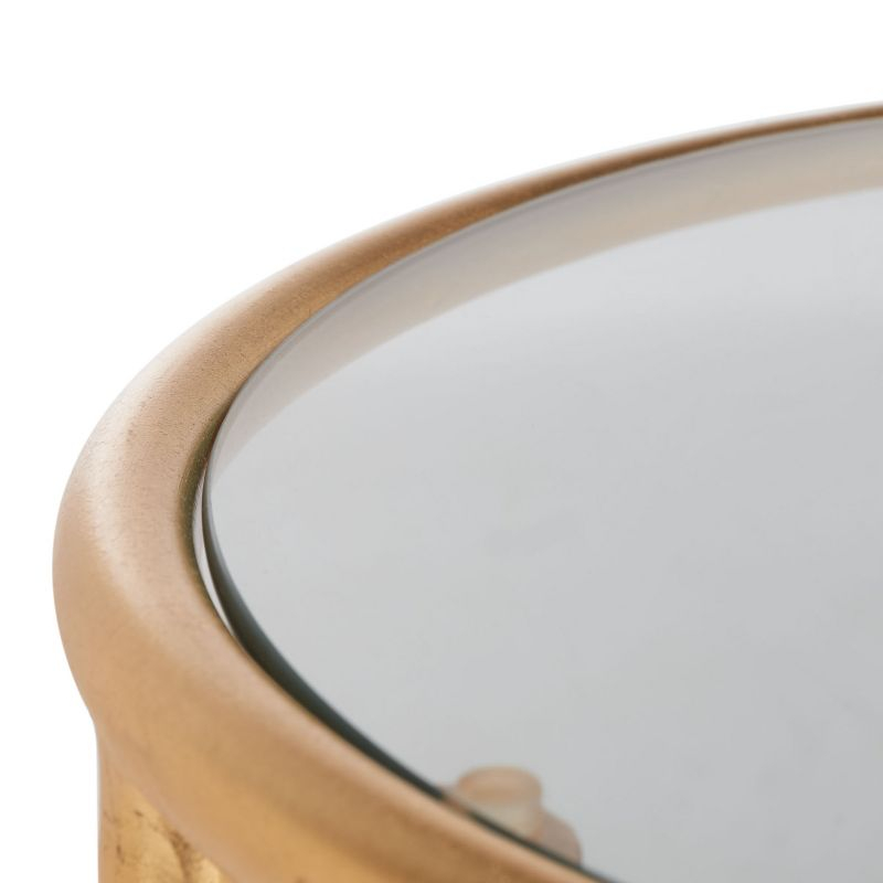 Shay Accent Table - FOX2523B - Gold/Clear - Safavieh Couture