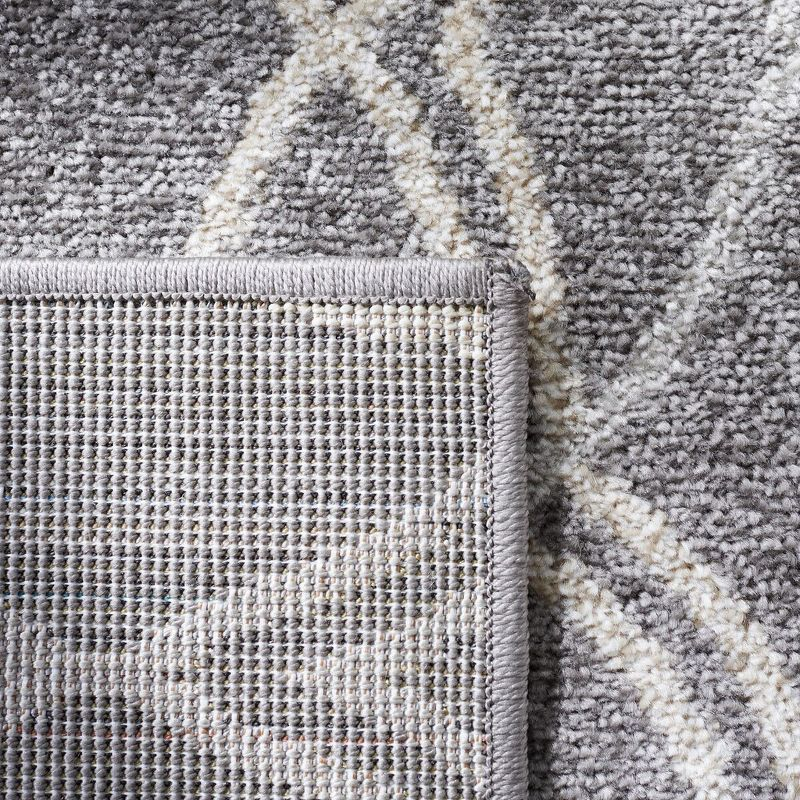 Amherst AMT417 Power Loomed Area Rug - Grey/Light Grey - 5'x5' - Safavieh.