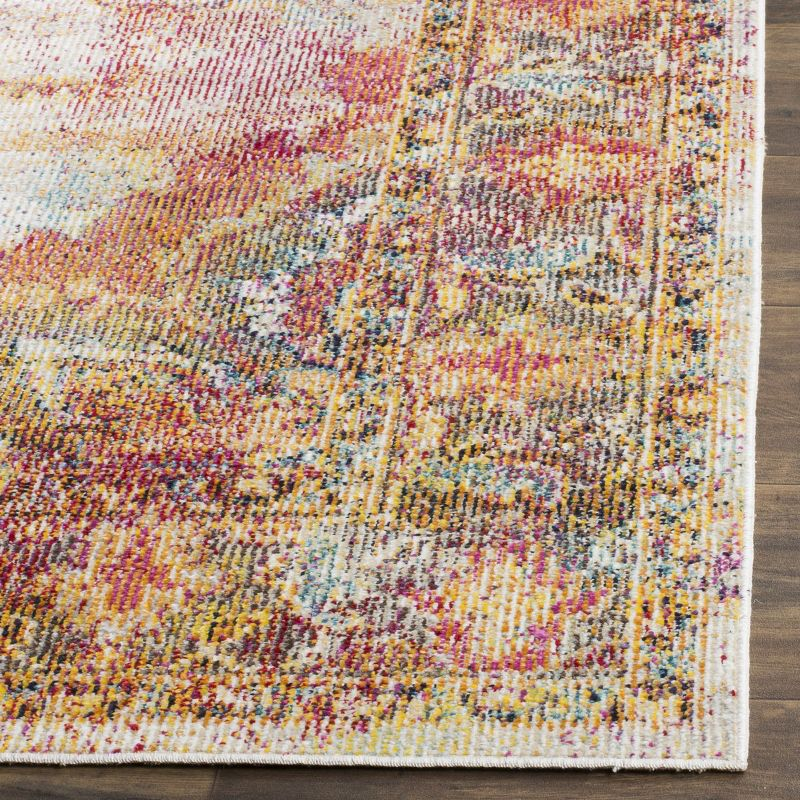 Crystal CRS508 Power Loomed Area Rug - Cream/Rose - 5'x8' - Safavieh.