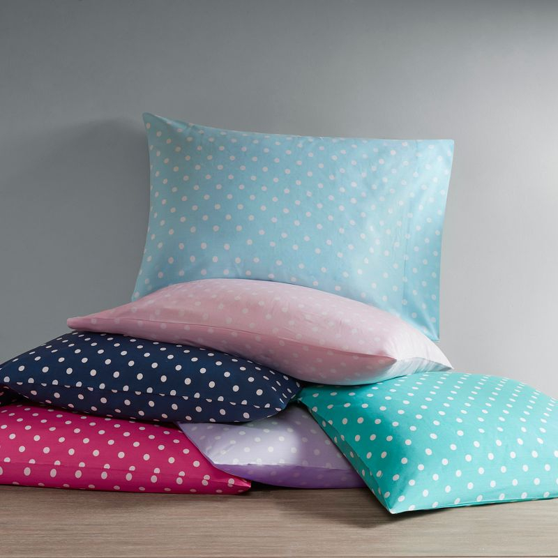 Mi Zone Polka Dot Polka Dot Printed 100% Cotton Sheet Set