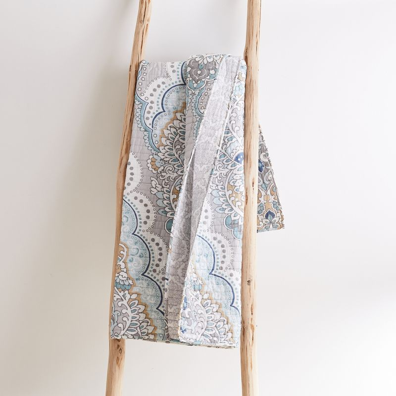 Olyria Medallion Quilted Throw - Levtex Home