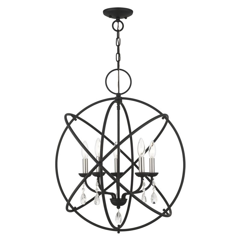 Livex Lighting Aria 5 - Light Chandelier in  Black