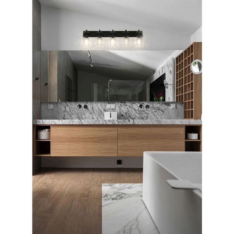 Z-Lite Fontaine 5 - Light Vanity in  Matte Black