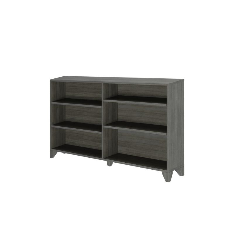 Max & Lily Classic 6-Shelf Bookcase, Solid Wood Bookcase for Kids Bedroom/Playroom, Clay