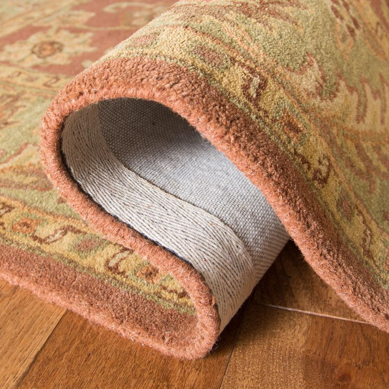 Golden Jaipur GJ250 Hand Tufted Accent Rug - Rust/Green - 2'x3' - Safavieh.