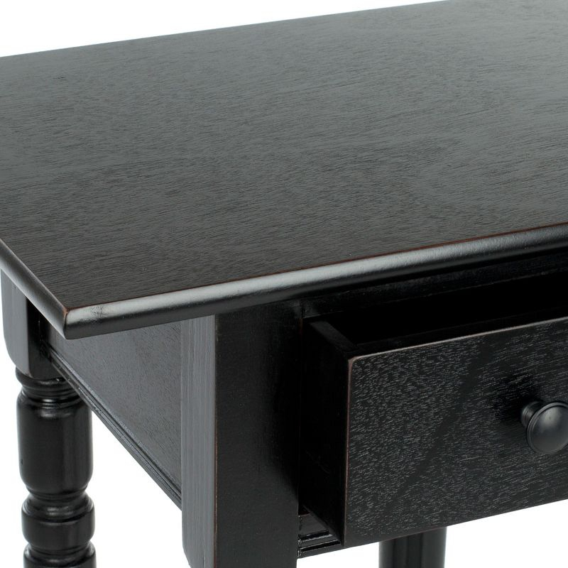 Sabrina End Table - AMH5704B - Distressed Black - Safavieh Couture