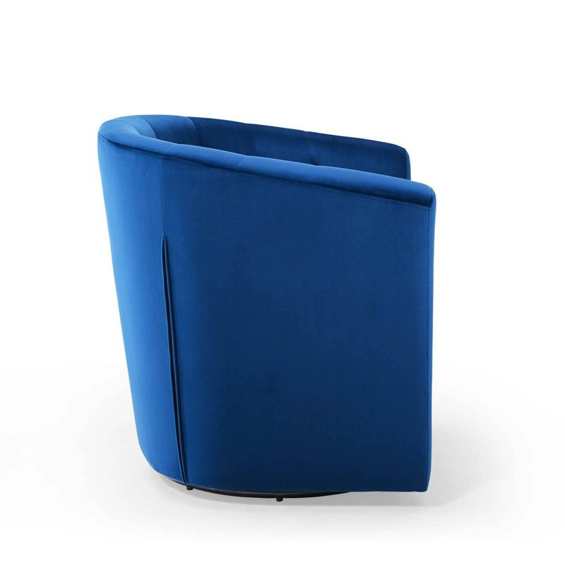 Prospect Tufted Performance Velvet Swivel Armchair Navy - Modway