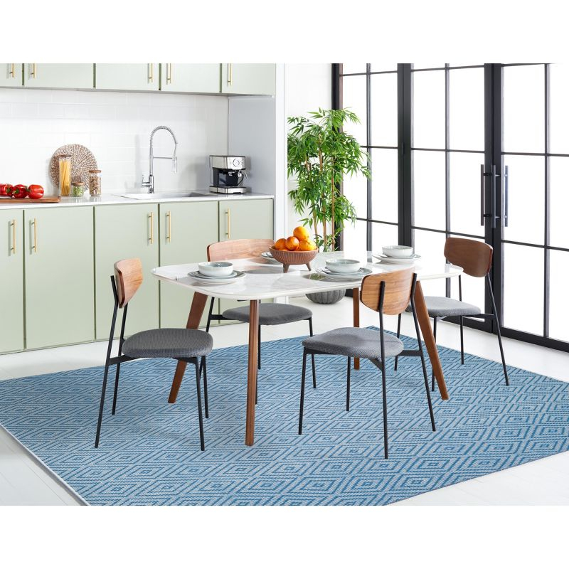 Montauk MTK811 Hand Woven Area Rug - Blue/Ivory - 5'x8' - Safavieh.