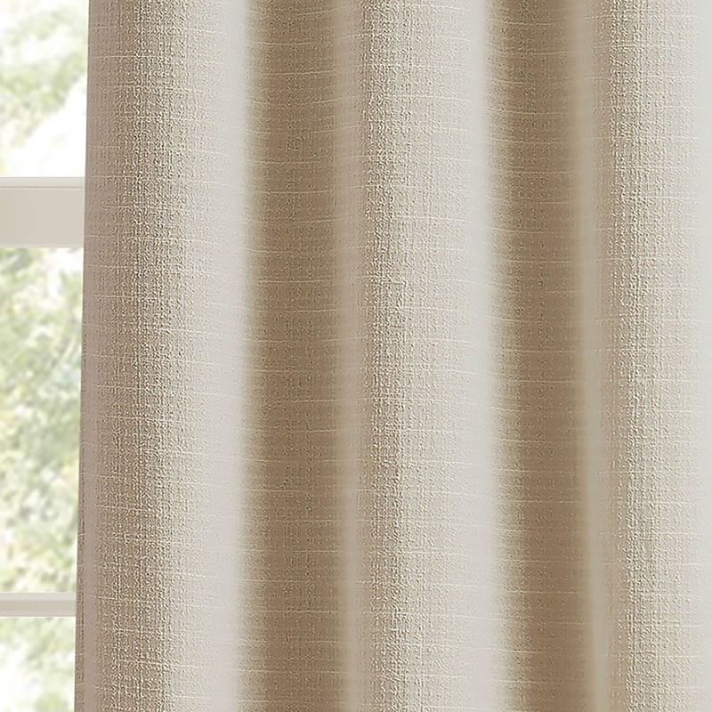 84"x37"Martha Stewart 2pk Sutter 84" Dark Lined Curtain Panel Sand
