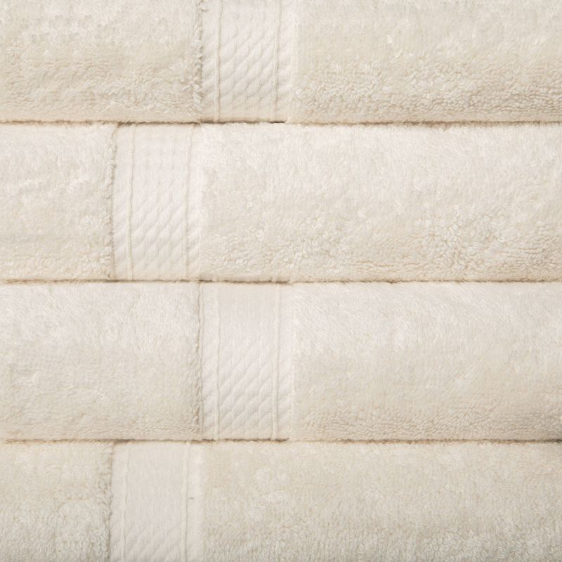 Luxury Cotton Heavyweight Ultra-Plush Hand Towel Set of 4, Cream - Blue Nile Mills
