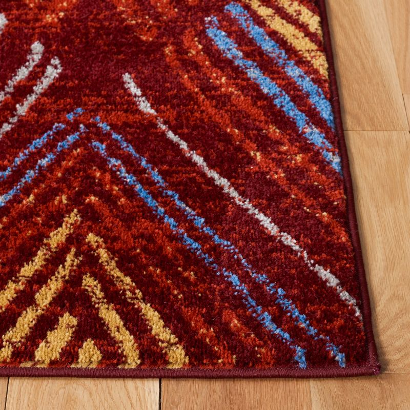 Amsterdam AMS110 Power Loomed Indoor Area Rug - Red/Terracotta - 6'7"x9'2" - Safavieh