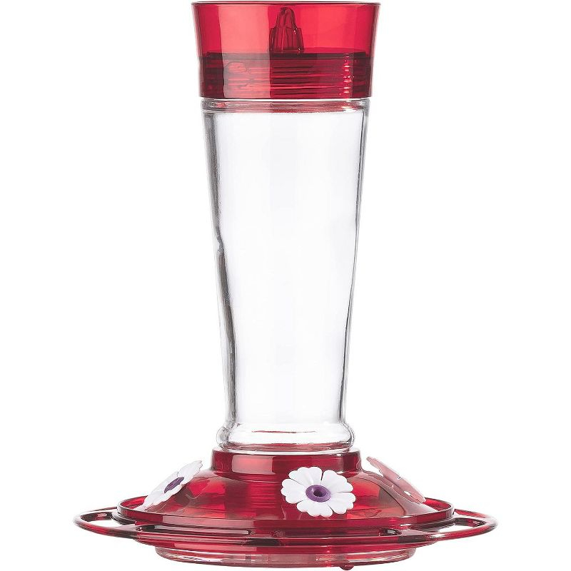 More Birds Red/Clear Bird Health+ Ruby Hummingbird Feeder - 10 Ounces