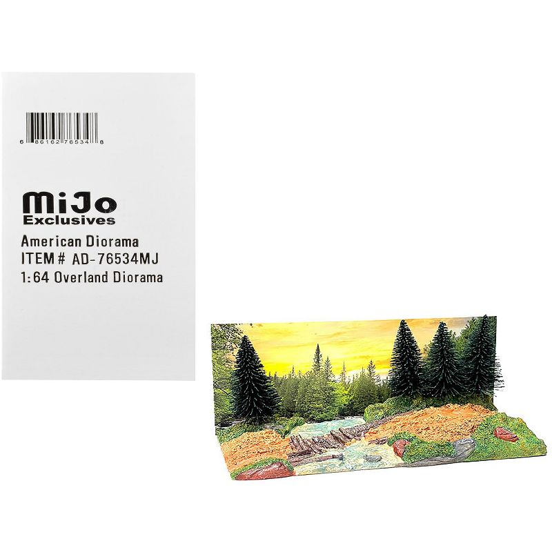 "Overland Off-Road" Diorama with Forest Background for 1/64 Scale Models by American Diorama