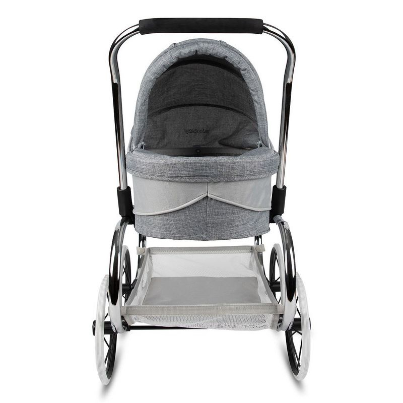 Valco Baby Princess Doll Stroller, High Quality Toy Stroller for Toddlers & Children, Excellent Holiday Gift for Realistic Pretend Play - Grey