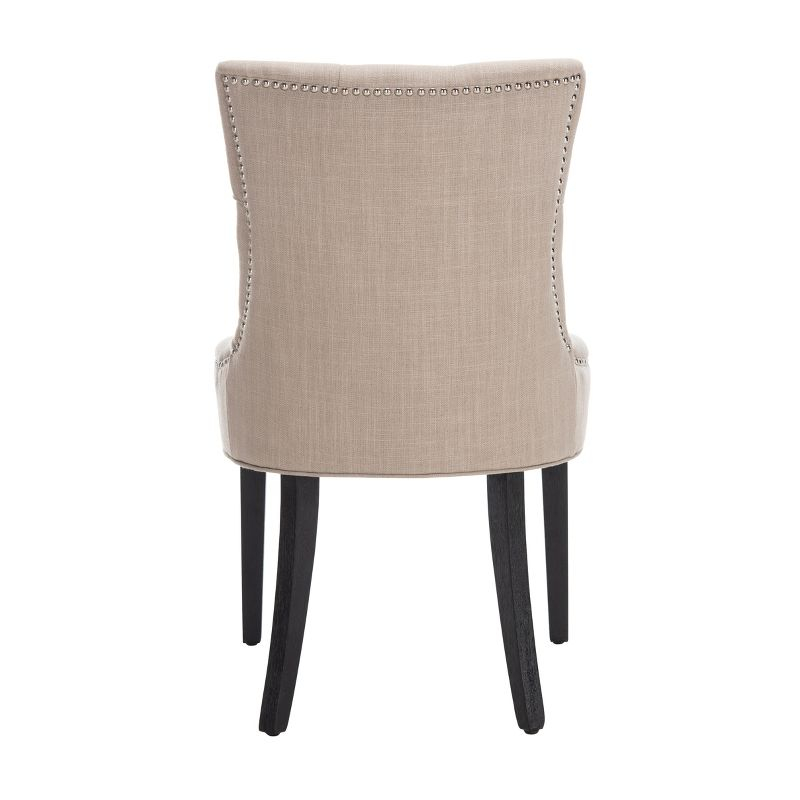Abby 19''H Tufted Side Chairs (Set of 2) - True Taupe - Safavieh.