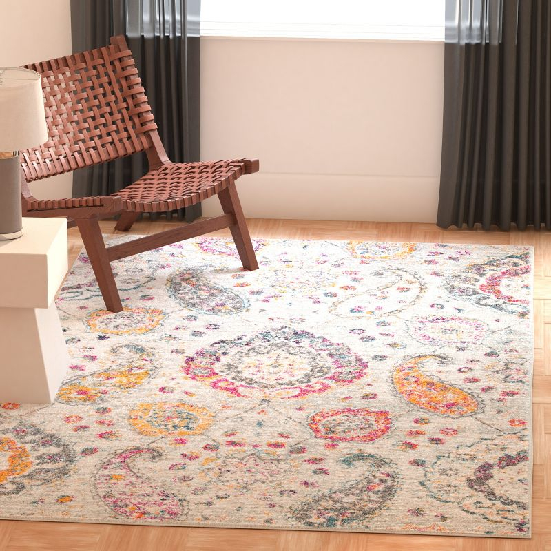 Madison MAD600 Power Loomed Indoor Accent Rug - Grey/Gold - 3'x5' - Safavieh