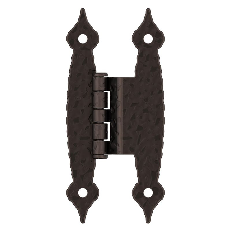 Amerock 3/8in (10mm) Offset Non-Self Closing Face Mount Oil-Rubbed Bronze Cabinet Hinge - 1 Pair