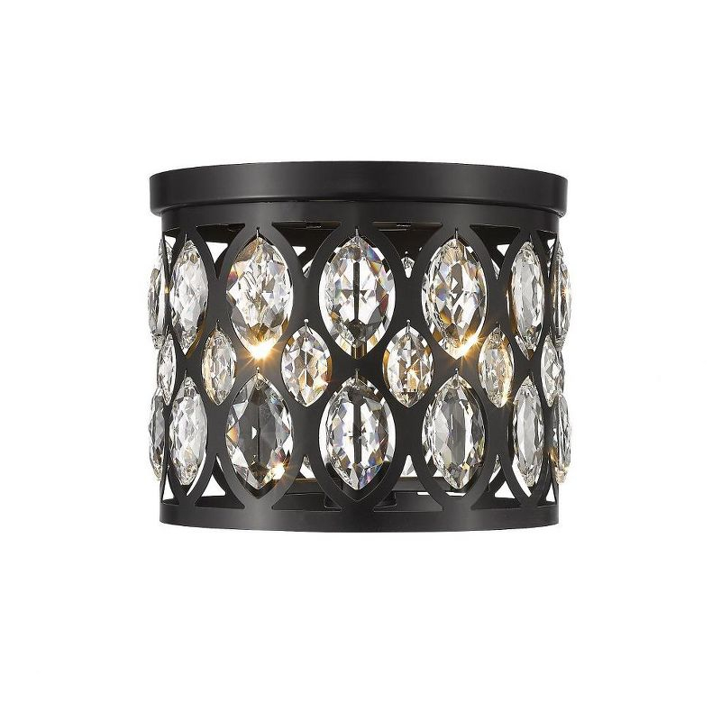 Z-Lite Dealey 3 - Light Flush Mount in  Matte Black