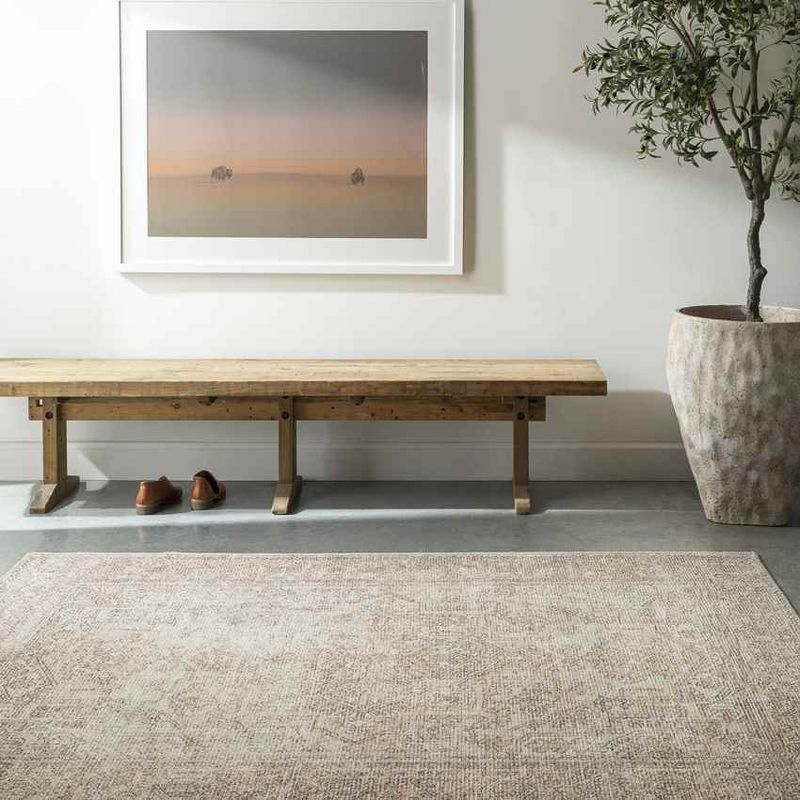 Mark & Day Margot 5'3"x7' Rectangle Woven Indoor Area Rugs Blush/Cream
