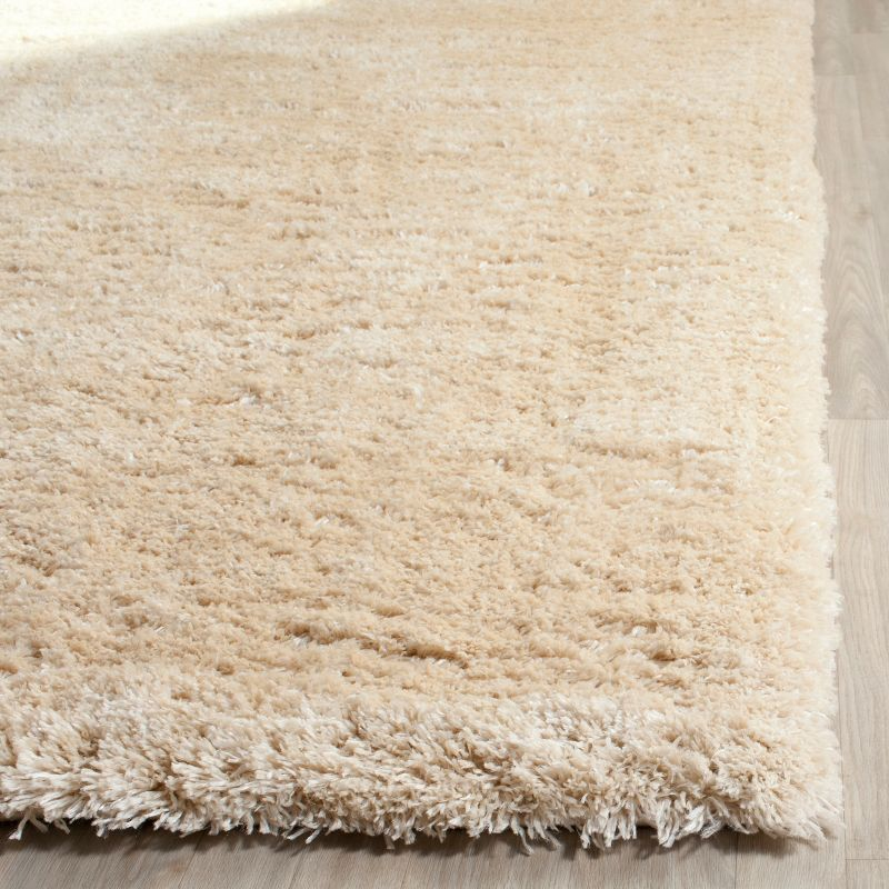 Indie Shag SGI320 Power Loomed Runner Rug - Light Beige - 2'3"x7' - Safavieh.