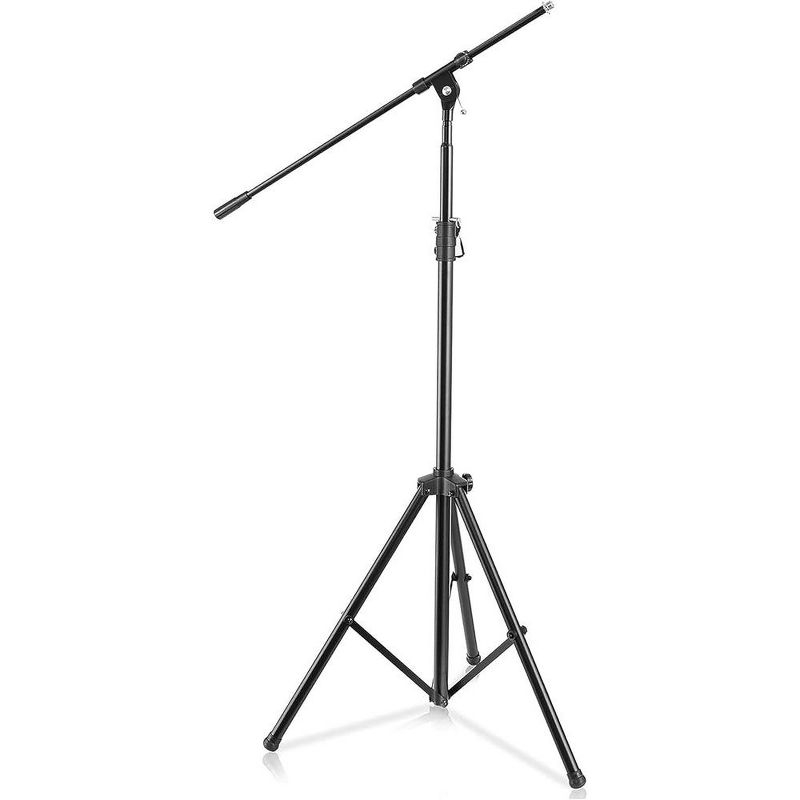 Pyle Heavy-Duty Tripod Microphone Stand with Adjustable Boom Arm - PMKS56, 51.2" to 78.75"