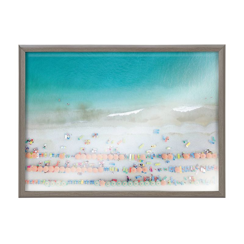 18" x 24" Blake Monterosso by Rachel Dowd Framed Printed Art Gray - Kate & Laurel All Things Decor: Modern Canvas, Polystyrene Frame