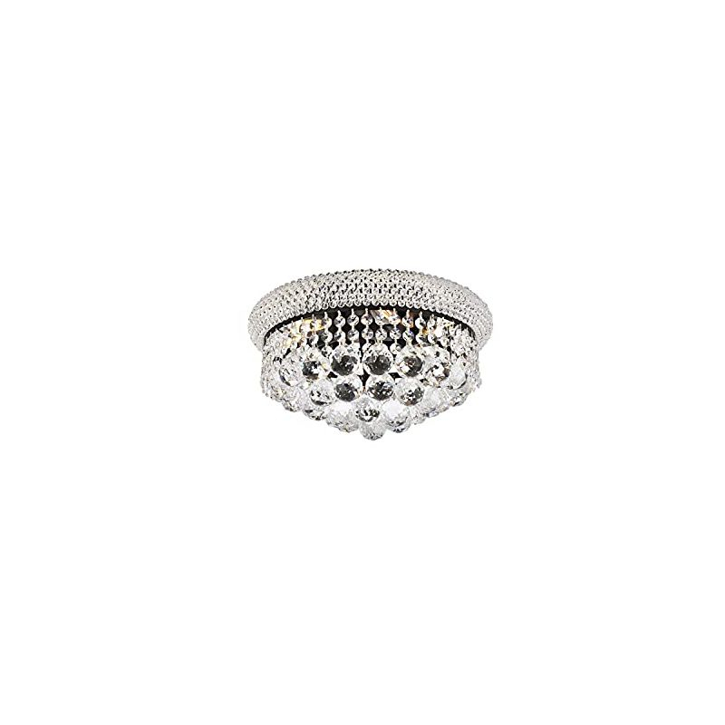 Elegant Lighting Primo 14 inch black flush mount