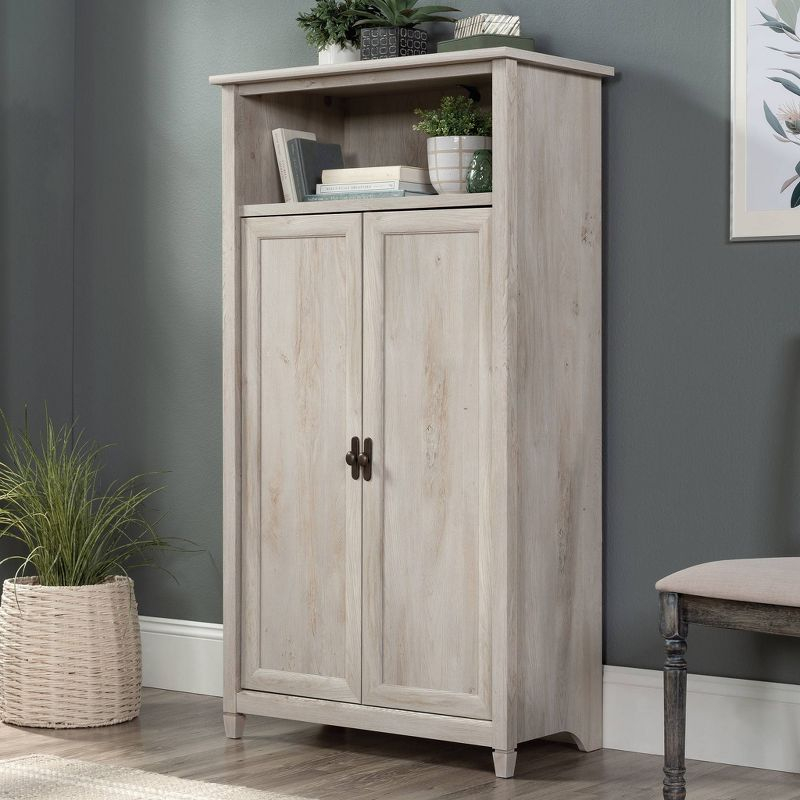 Sauder Edge Water 2 Door Storage Cabinet Chalked Chestnut