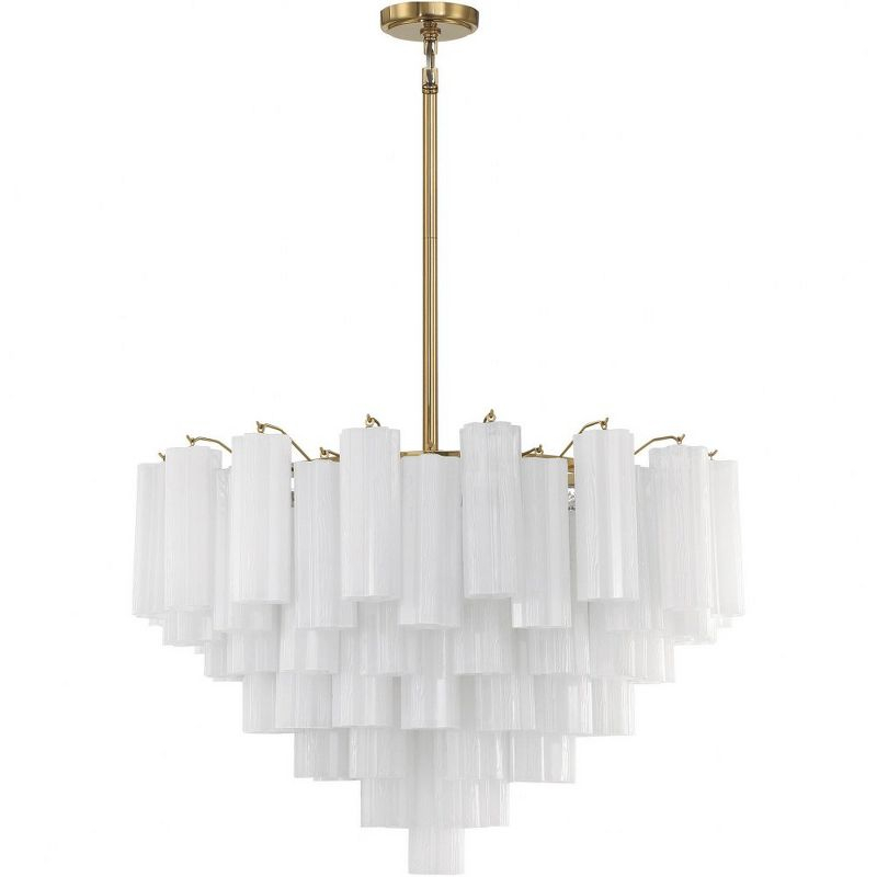 Crystorama Lighting Addis 16 - Light Chandelier in  Aged Brass