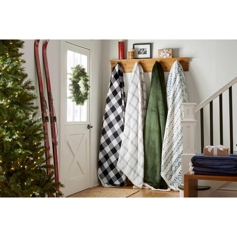 Eddie Bauer Ultra Soft Plush Solid Flannel - Blanket  Grey- Full/Queen