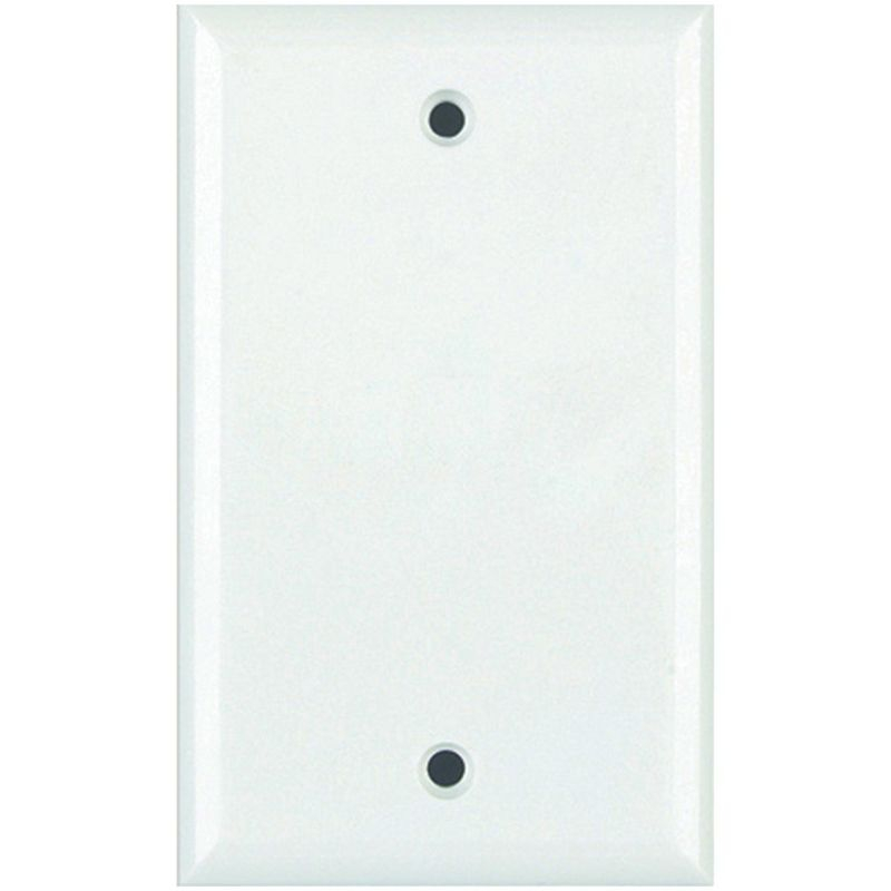DataComm Electronics Standard Blank Wall Plate (White)