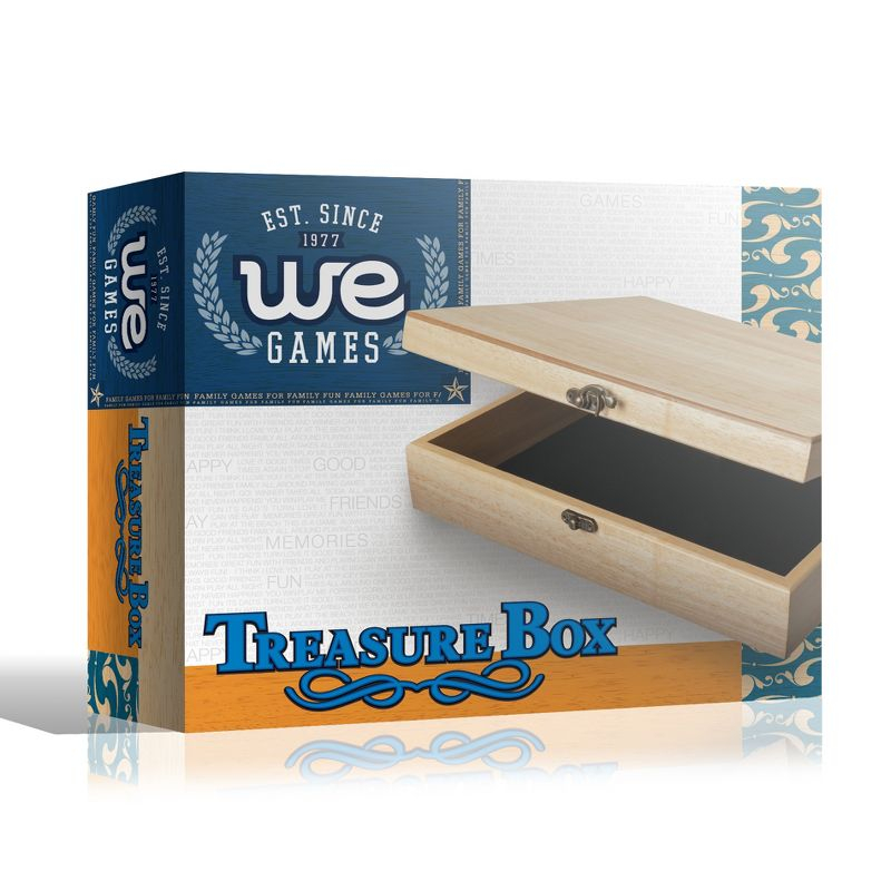 WE Games Wooden Keepsake Stash Box, Decorative Memory or Storage Box