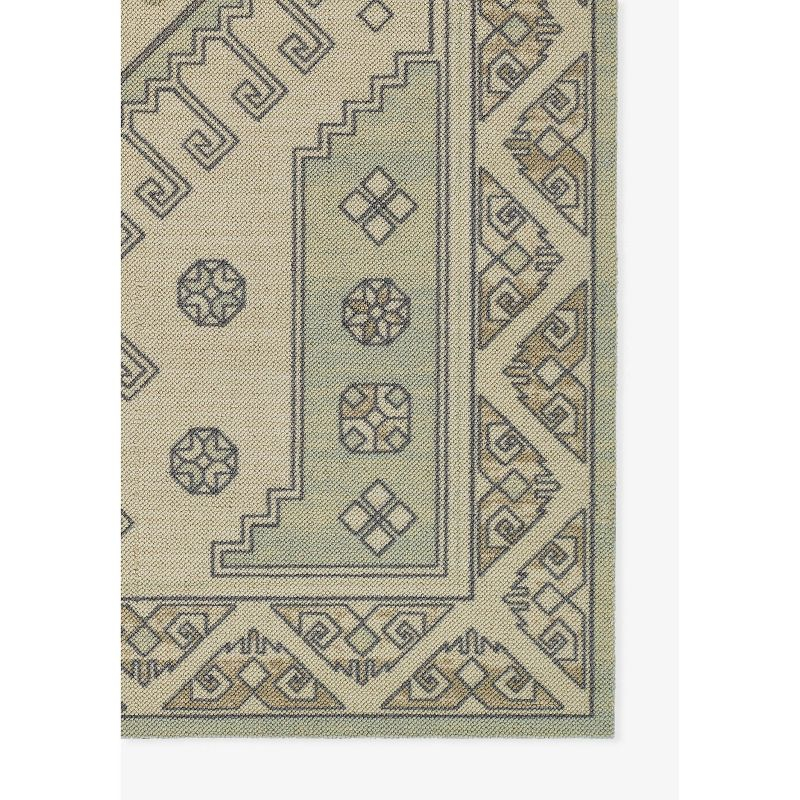 Momeni 2'x3' Anatolia Sylm Medallion Machine Loomed Accent Rug Sage Green: Wool & Nylon, Low Pile, Indoor Classic Pattern