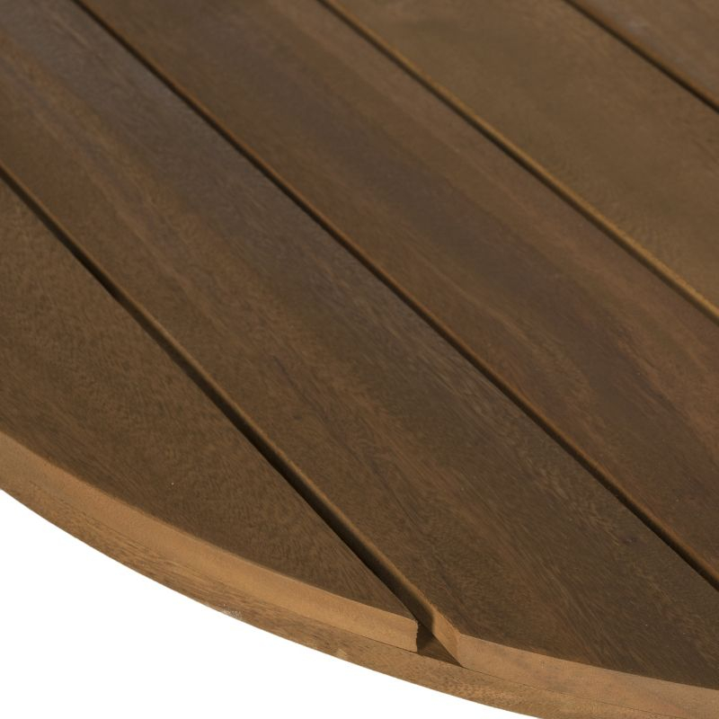 Arcata Round Table - Indoor/Outdoor - PAT6735 - Natural - Safavieh