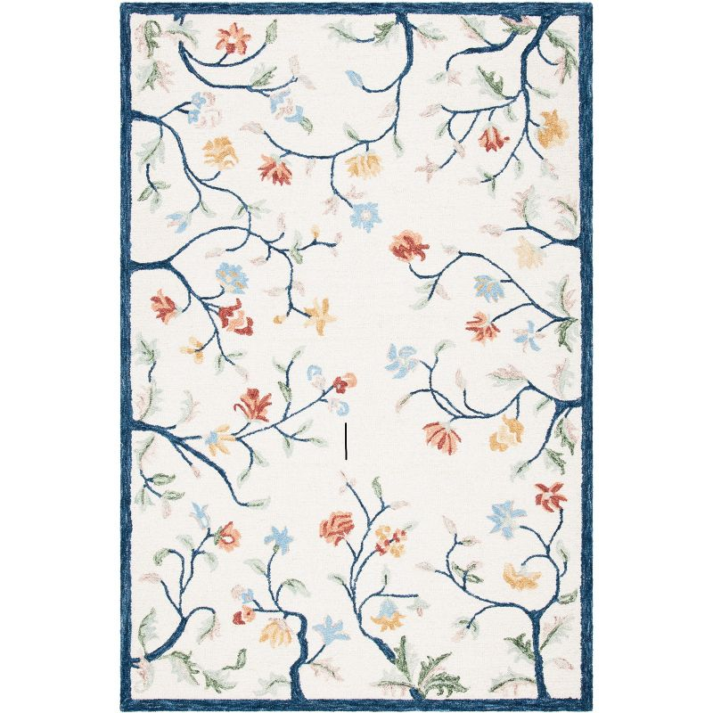 Metro MET120 Hand Tufted Area Rug - Ivory/Blue - 8'x10' - Safavieh.