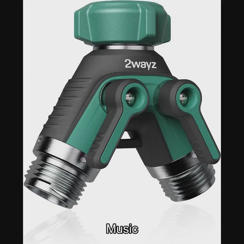 2WAYZ Dual Outlet Water Hose Splitter - 360° Rotation