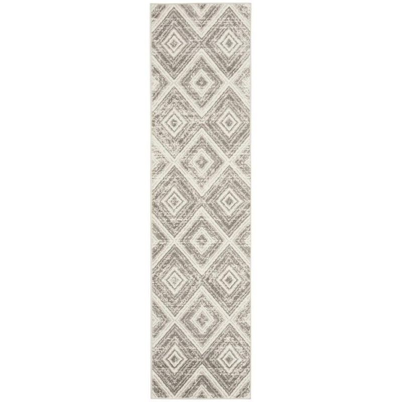 Skyler SKY120 Power Loomed Indoor Runner Rug - Grey/Ivory - 2'x8' - Safavieh