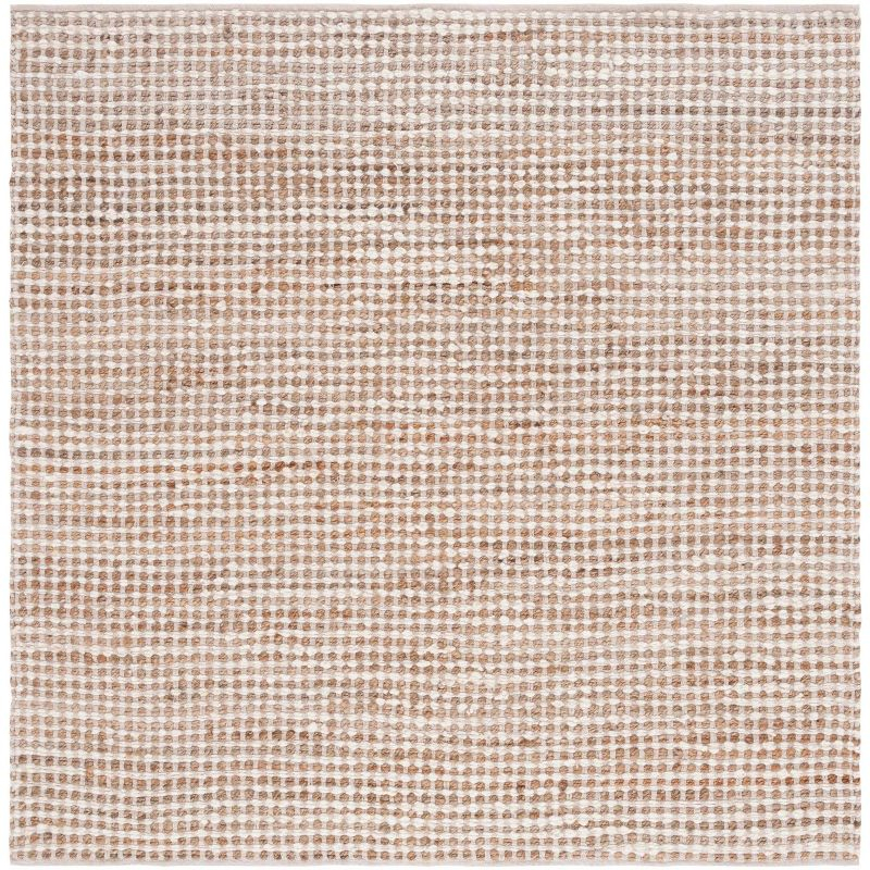 Natura NAT349 Flat Weave Indoor Area Rug - Beige/Ivory - 6'x6' - Safavieh