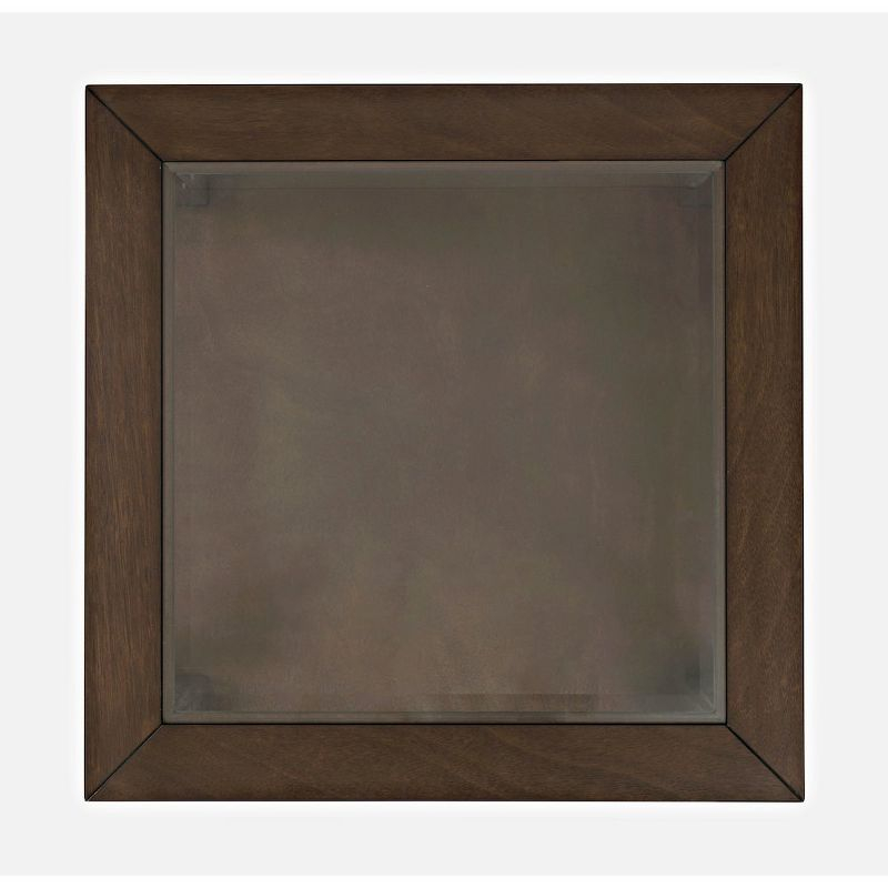 Jofran,Urban Icon Contemporary Glass Inlay End Table with Storage