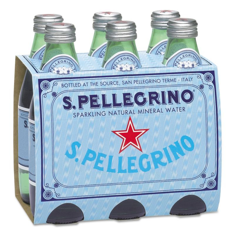 SanPellegrino Sparkling Natural Mineral Water, 8 Oz Bottle (Pack of 24)