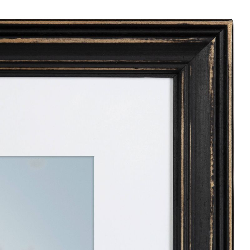 6pc Bordeaux Frame Box Set Black - Kate & Laurel All Things Decor: Wall Display, Sawtooth Hanger, Wood Material