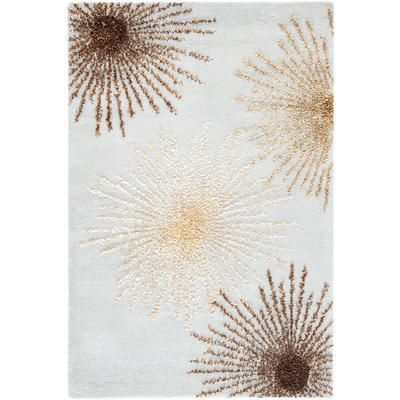 Soho SOH712 Hand Tufted Indoor Accent Rug - Light Blue/Multi - 3'6"x5'6" - Safavieh.