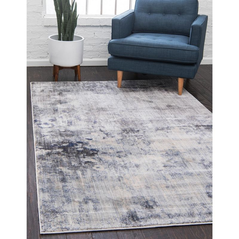 Unique Loom 9' 0 x 12' 2 Gray Helios Santorini Area Rug