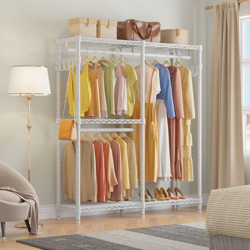 VIPEK V4s Garment Rack Bedroom Armoires Compact Freestanding Closet Storage Organizer, White