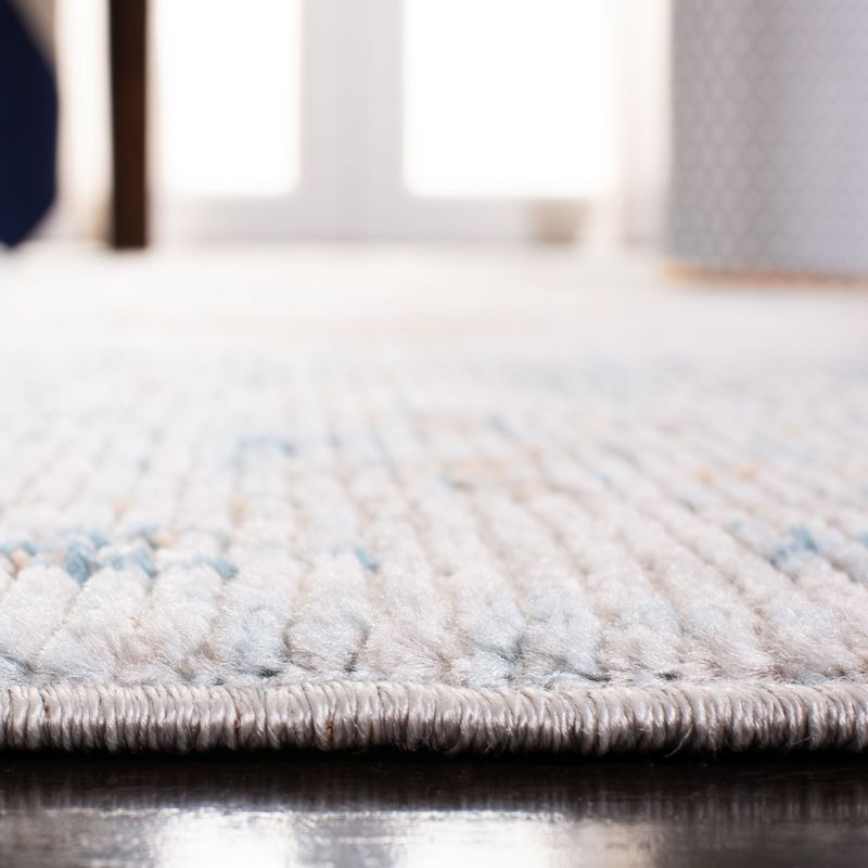 Shivan SHV727 Power Loomed Indoor Area Rug - Blue/Gold - 8'x10' - Safavieh
