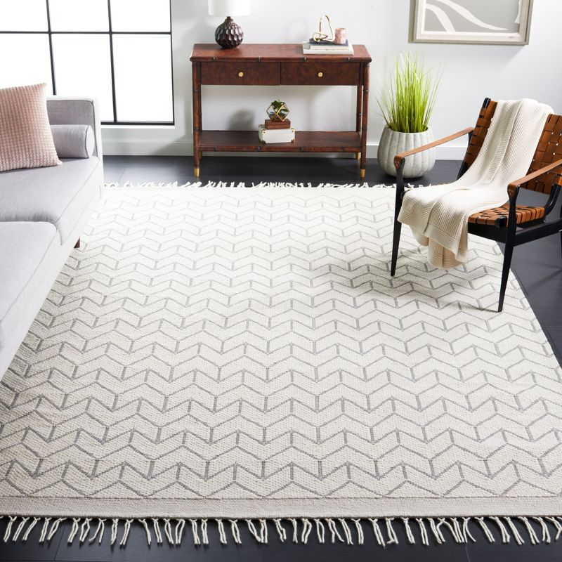 Vermont VRM310 Hand Loomed Area Rug - Ivory - 6'x6' - Safavieh.